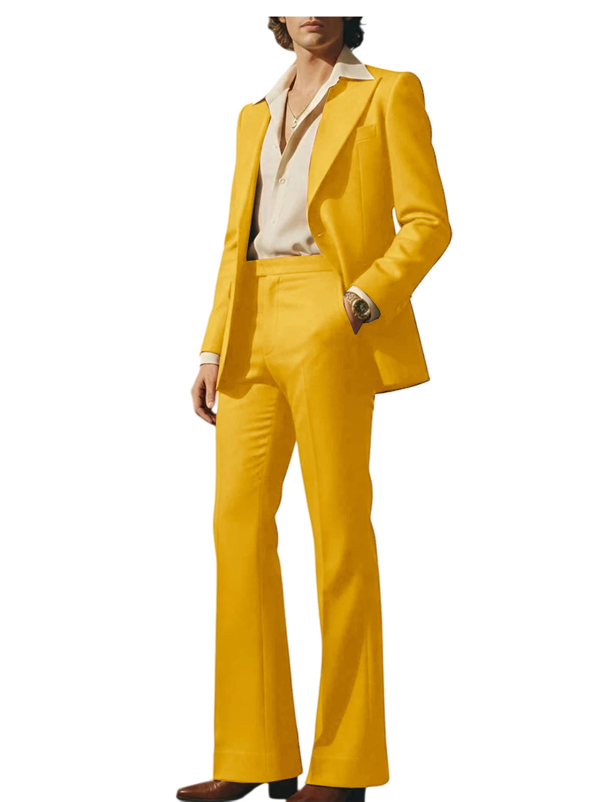 Slim Fit Peak Lapel Suit