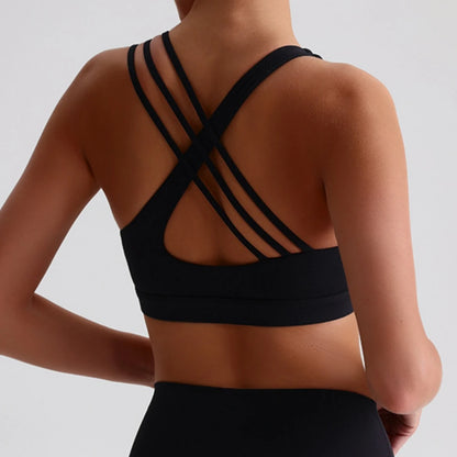 Solid Color Cross Back Fitness