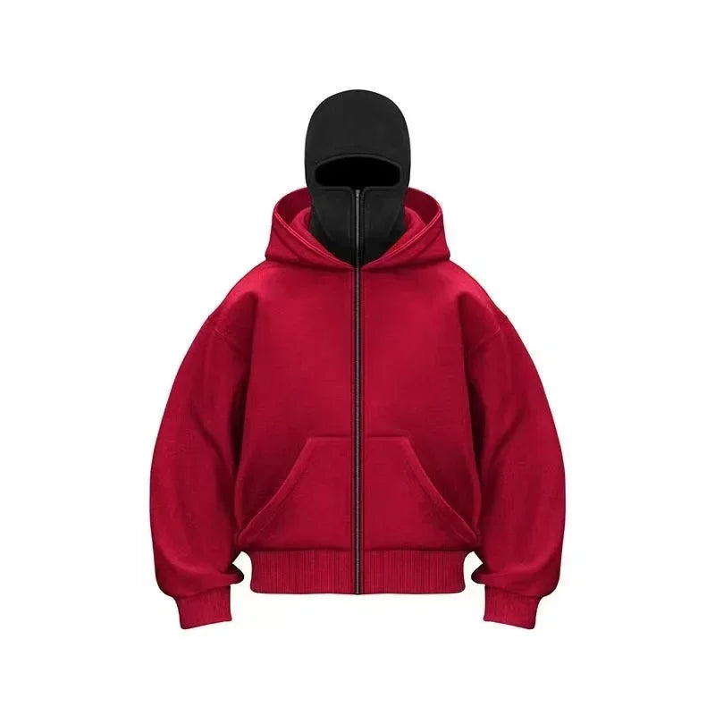 Face Mask Zip Hoodie