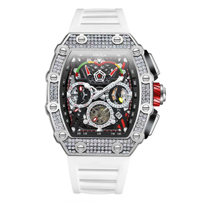 Multifunctional Barrel Quartz Watch