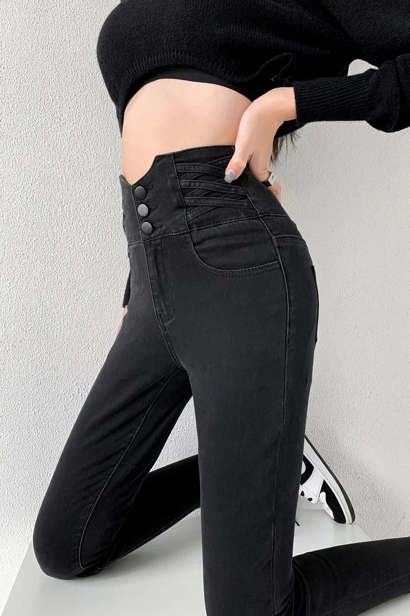 Sash Pencil Jeans