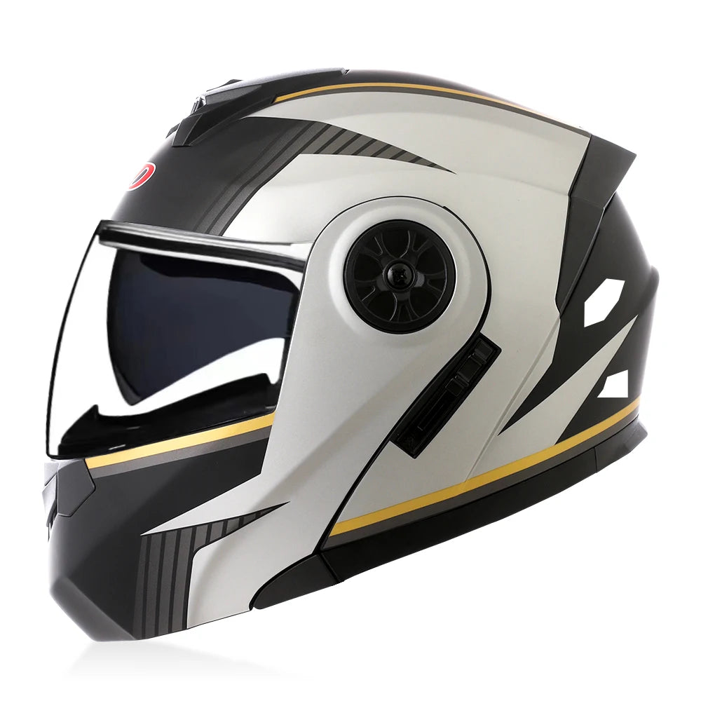 BLD Dual-Lens Flip-Up Modular Helmet