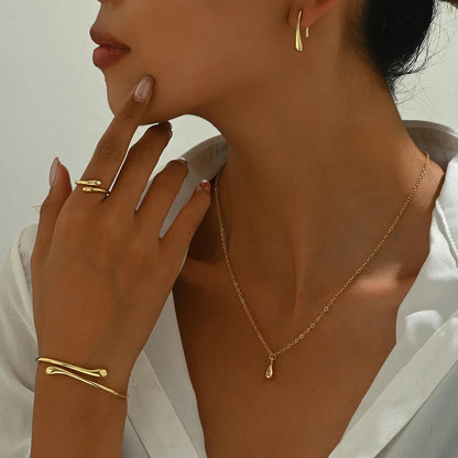Bridal Jewelry Set Necklace Earrings Bracelet Ring