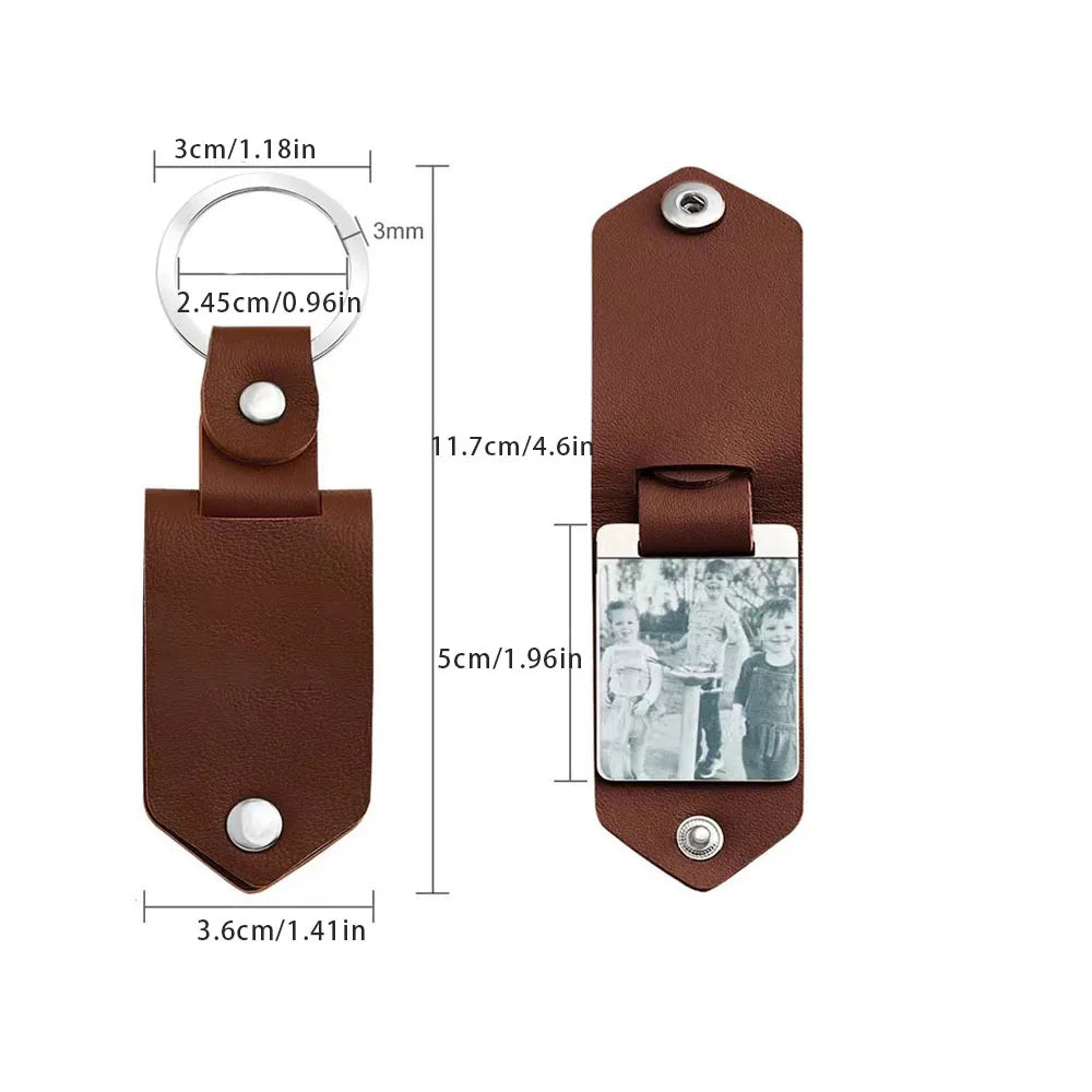 Personalized Leather Keychain