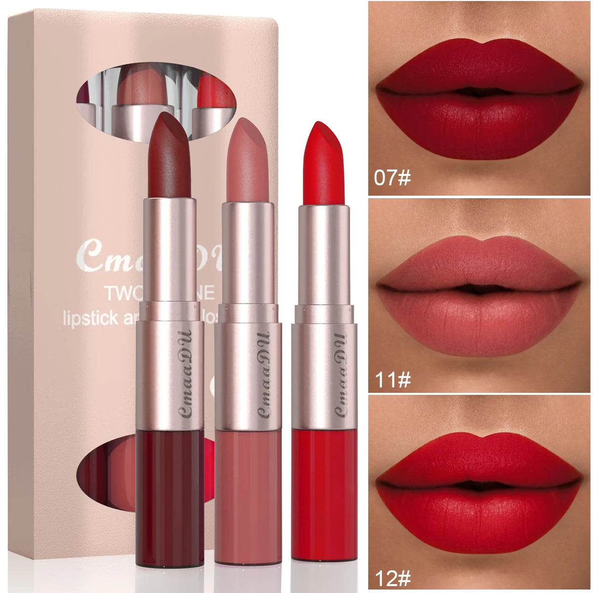 Waterproof Double Head Lipstick Set