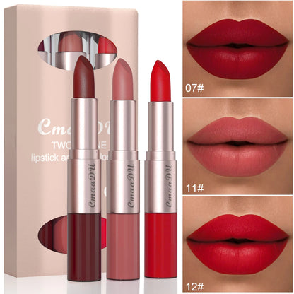 Waterproof Double Head Lipstick Set