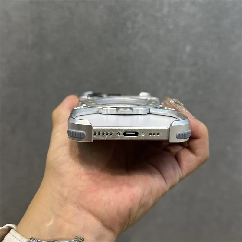 Aluminum Alloy Magnetic Case for iPhone 17 Pro Max | 17 Pro | 16 Pro Max | 16 Pro | 15 Pro Max | 15 Pro | 14 Pro Max | 14 Pro | 13 Pro