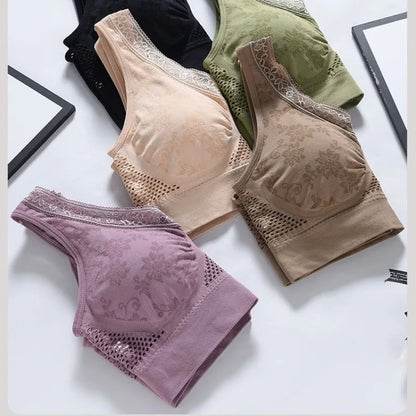 Seamless Push Up Sports Bra