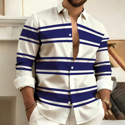 Striped Casual Print Shirt