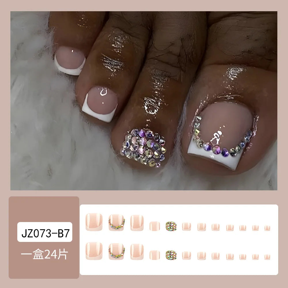 Office Toe Press-On Nails