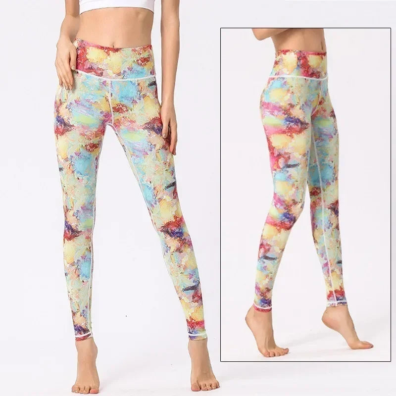 Cloud Hide Floral Push-Up Leggings
