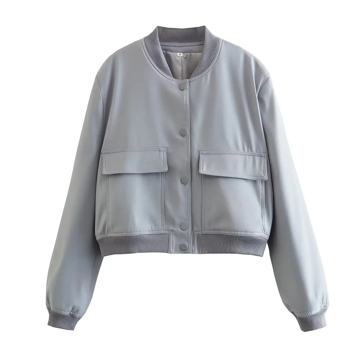 V-Neck Bomber Jacket