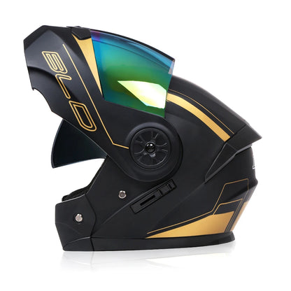 BLD Dual-Lens Flip-Up Modular Helmet