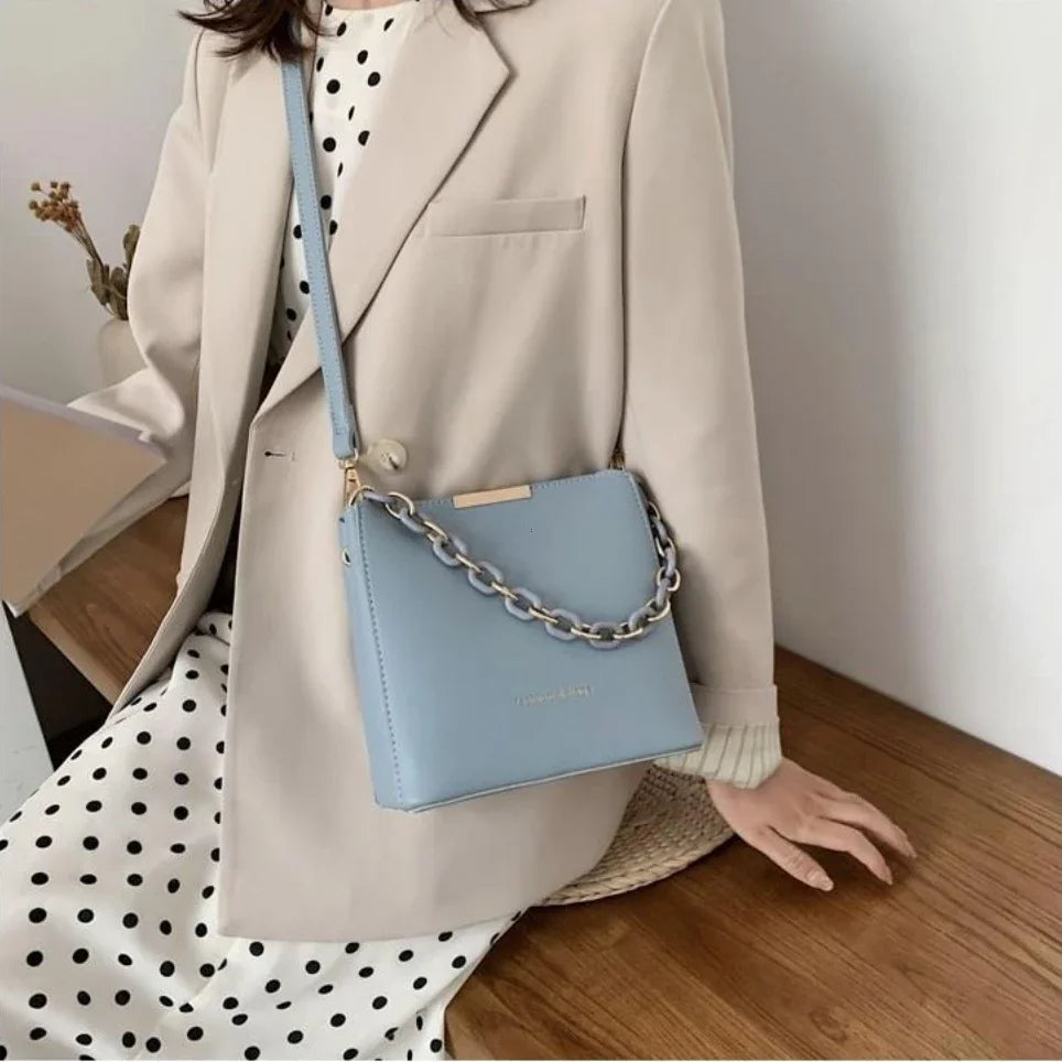 Women's Leather Chain Bag