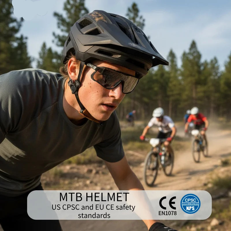 3-Level Adjustable Mountain Bike Helmet