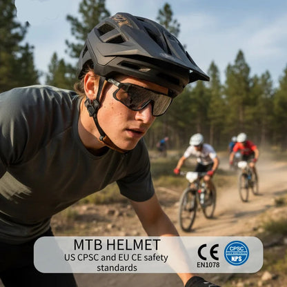 3-Level Adjustable Mountain Bike Helmet