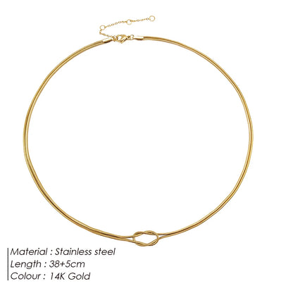 Knotted Snake Chain Necklace