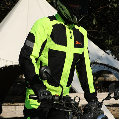 Reflective Night-Ride Protective Jacket