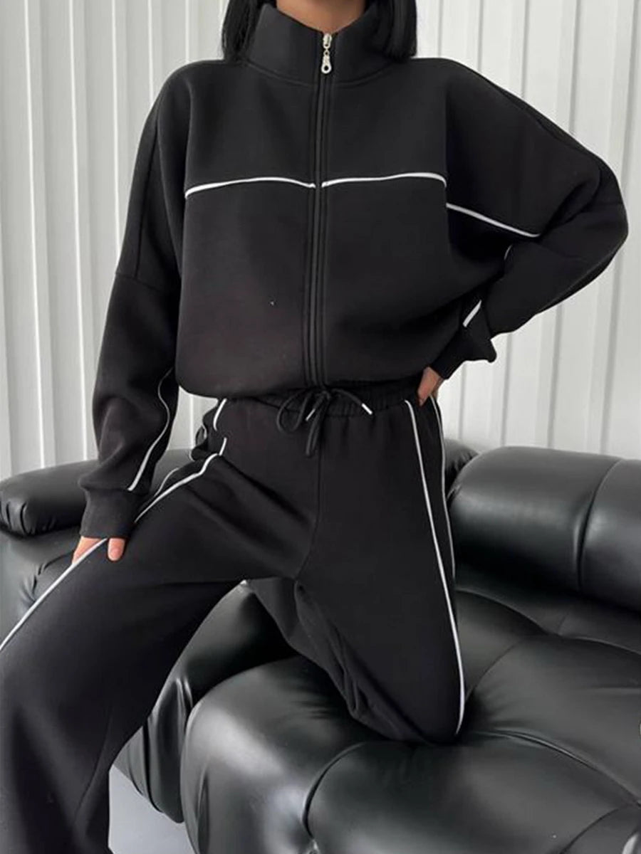 Women Two-Piece Jogger Tracksuit Set