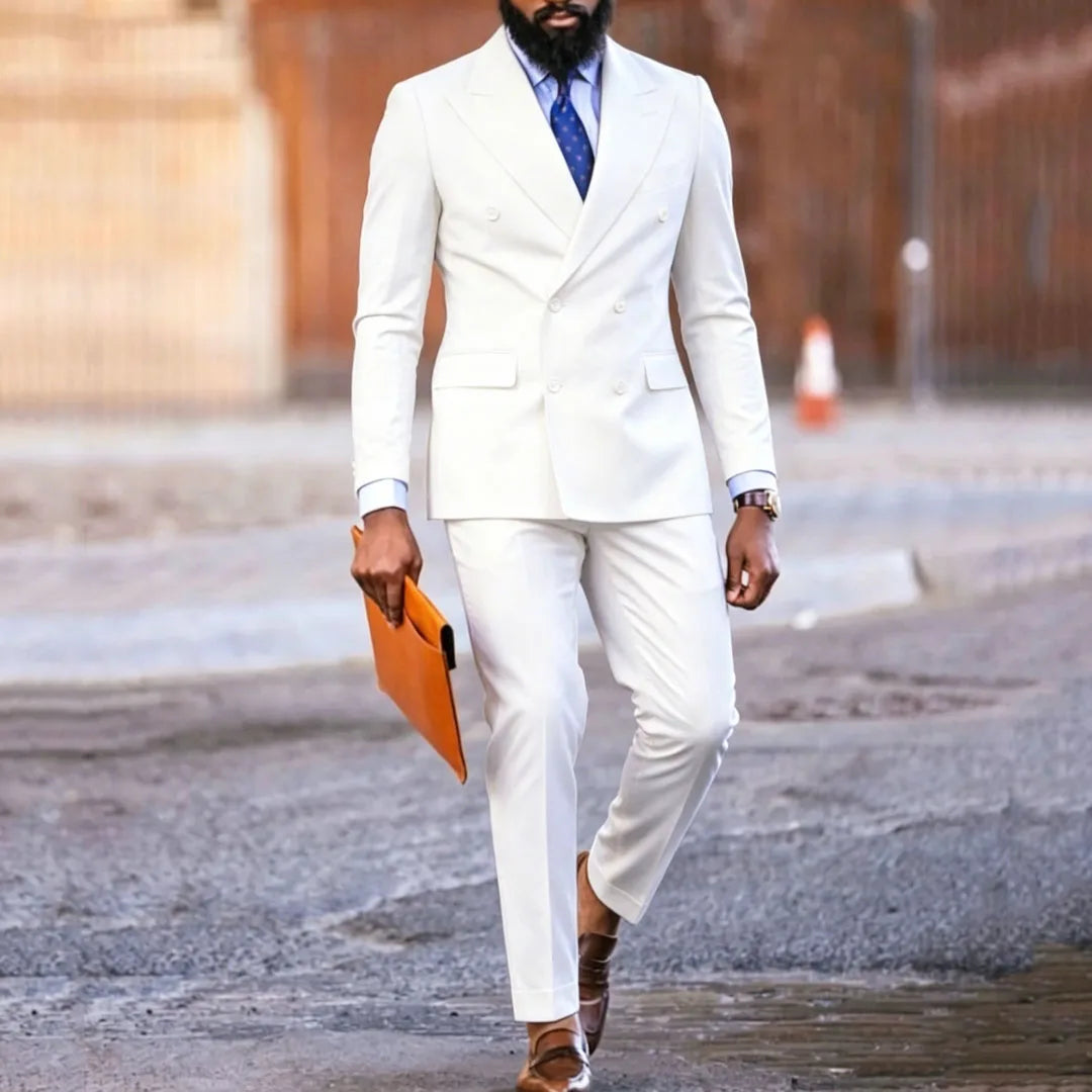 Dark Purple Double Button Suit