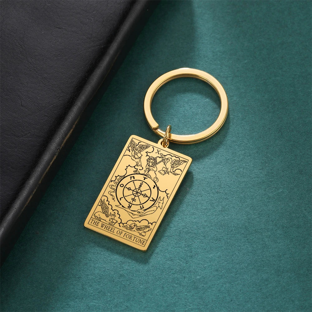 Tarot Key Chain Arcana Pendant