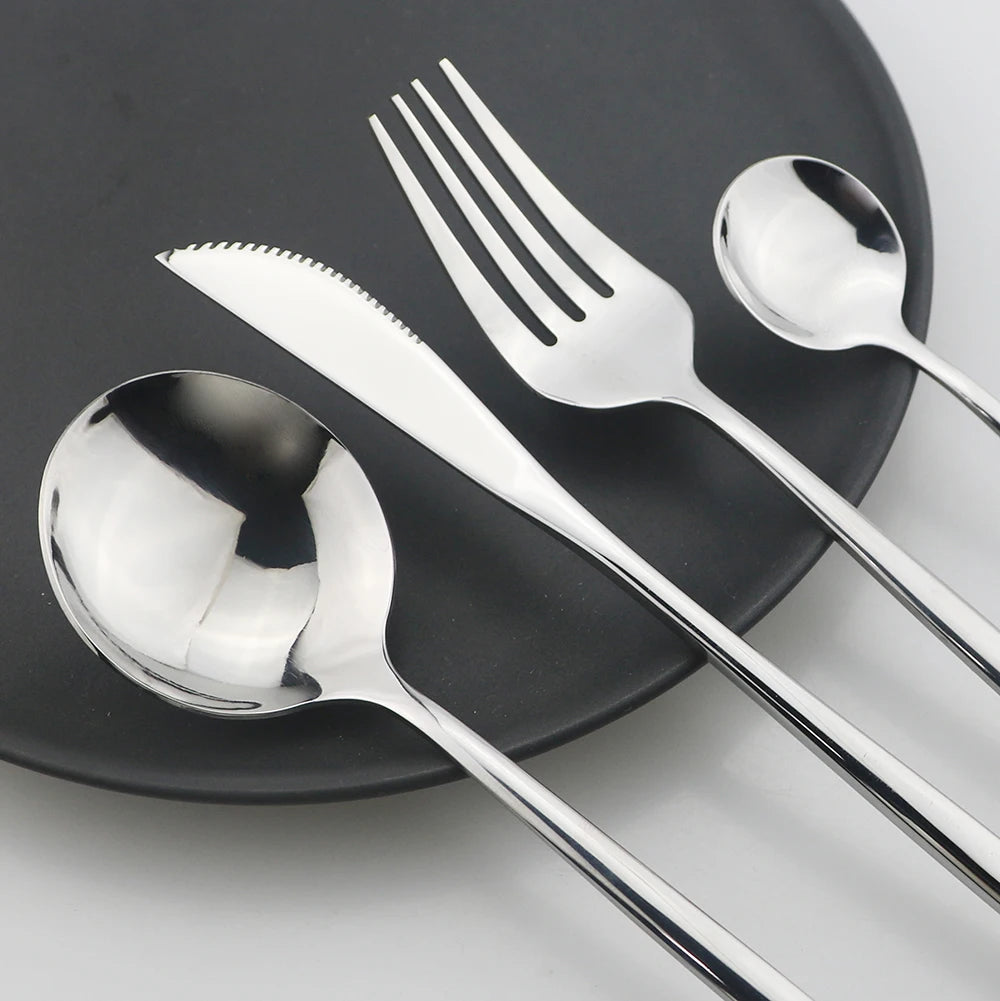 Metal Western Solid Cutlery Set