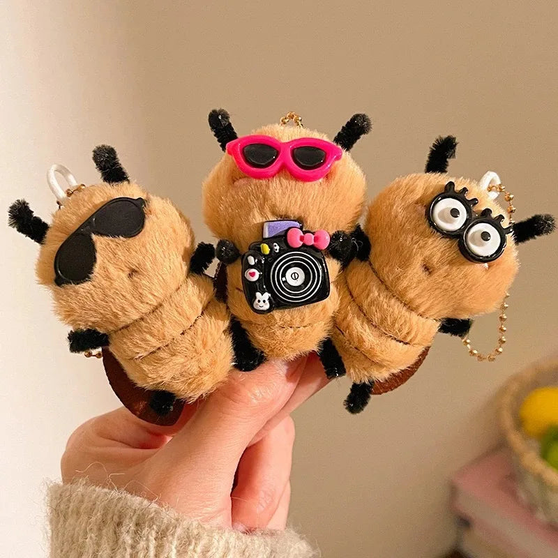 Cute Cockroach Plush Keychain Stuffed