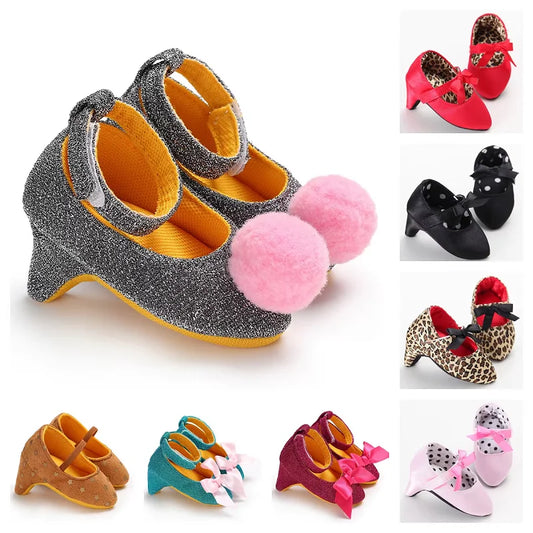 Leopard Bow Baby Dress Shoes