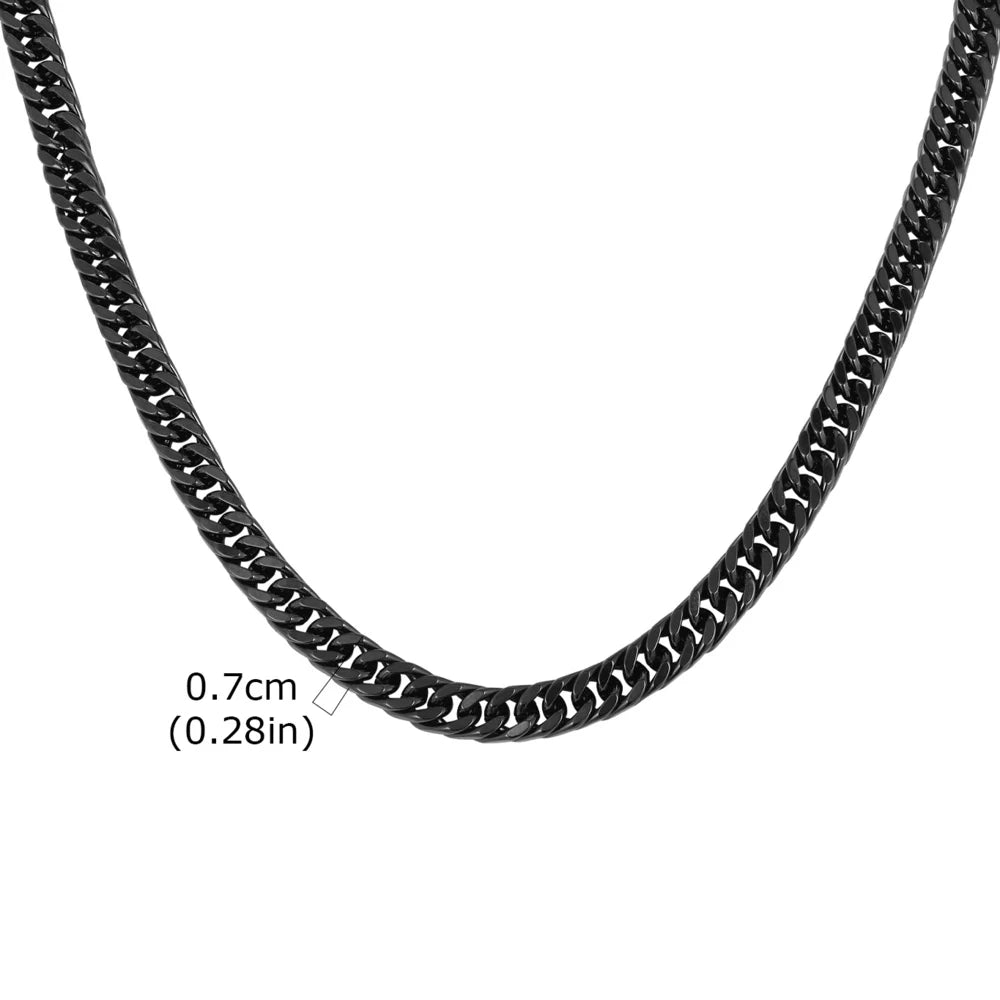 High Stainless Round Cuban Chain Daily