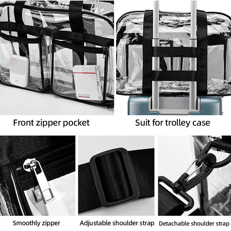 Clear PVC Travel Duffel Bag