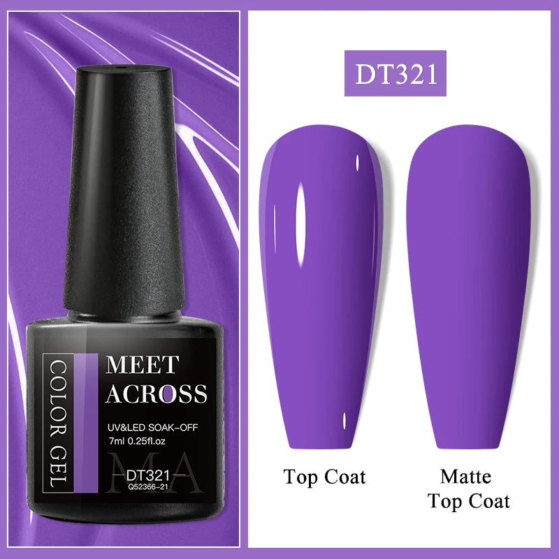 MEET ACROSS Matte Gel Polish