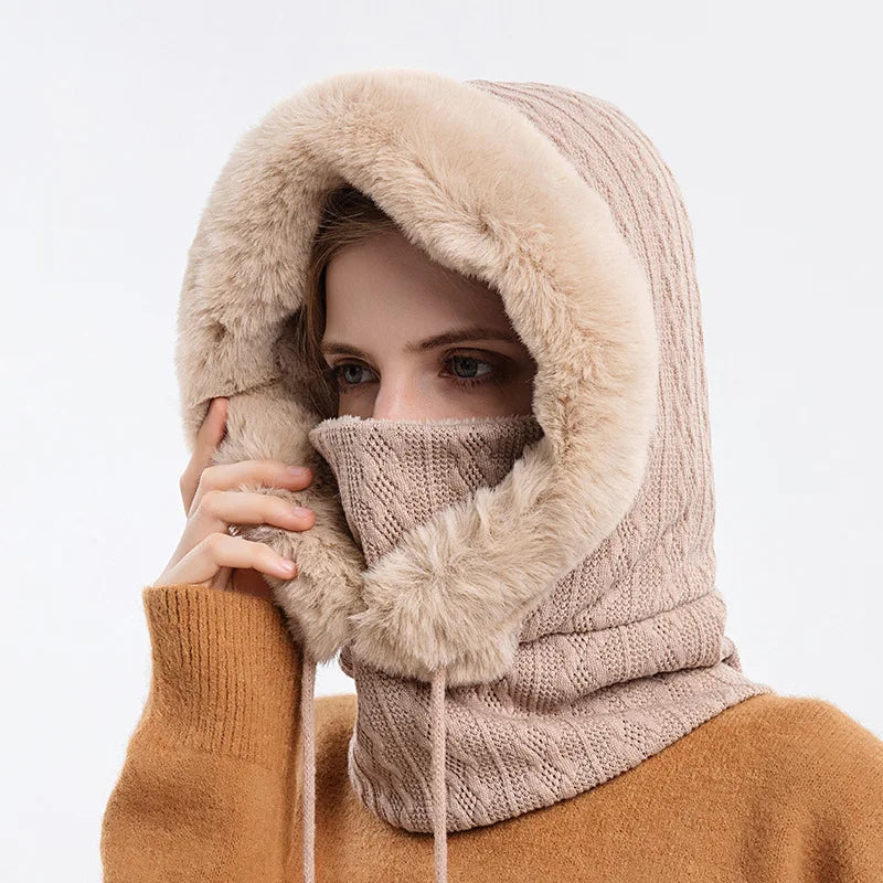 Knitted Windproof Ski Cap