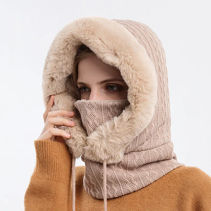 Knitted Windproof Ski Cap