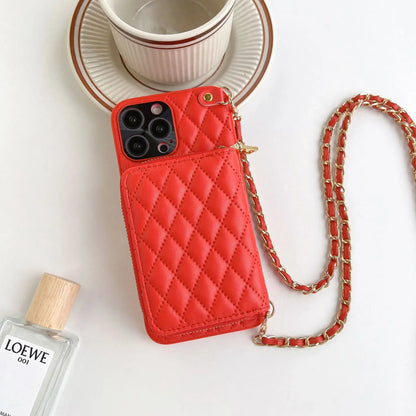 Crossbody PU Leather Case for iPhone 15 Pro Max | 15 Pro | 14 Pro Max | 14 Pro | 13 Pro Max | 13 Pro | 12 Pro Max | 12 Pro | 11 Pro Max