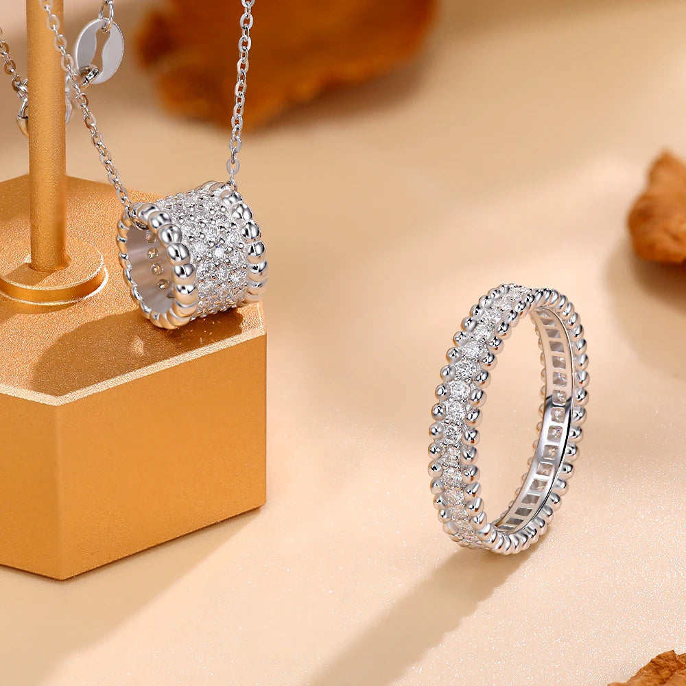 Love Moissanite Band Ring