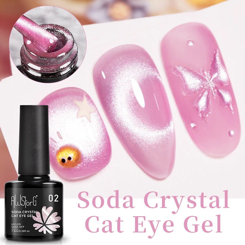 Pink Cat Eye Gel Polish