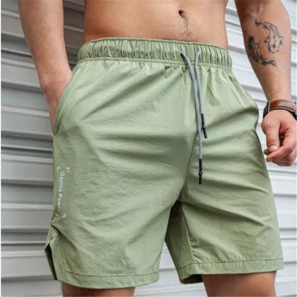 Lightweight Drawstring Gym Shorts
