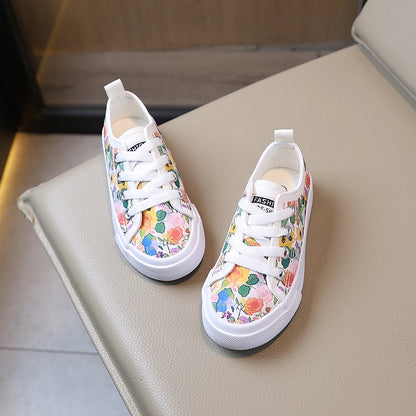 Floral Low-Top Canvas Shoes
