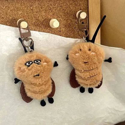 Cute Cockroach Plush Keychain Stuffed