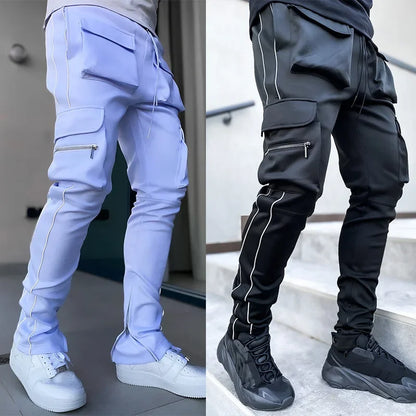 Workwear Elastic Multi Bag Reflective Trouser