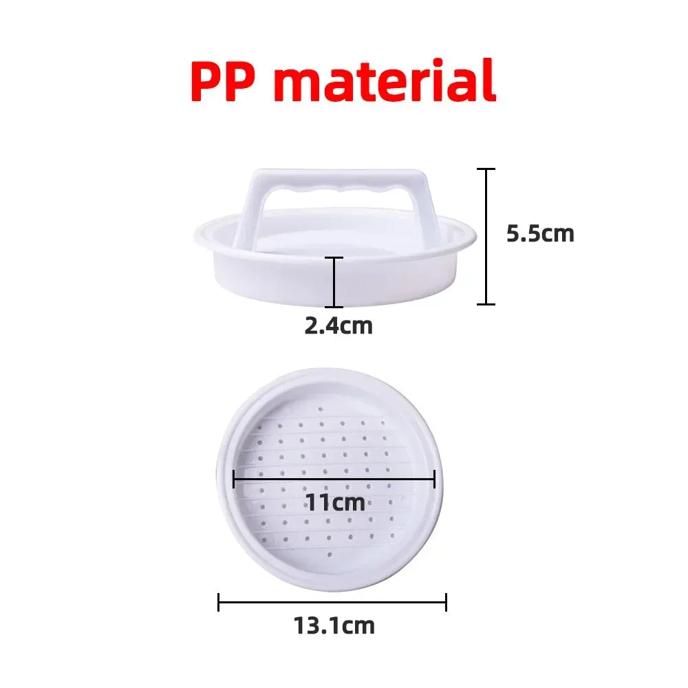 Plastic Kitchen Gadgets Round Hamburger