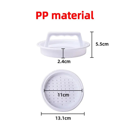 Plastic Kitchen Gadgets Round Hamburger