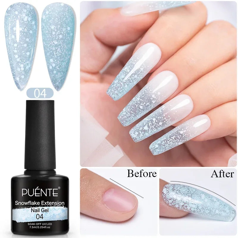 PUENTE Glitter Poly Nail Gel