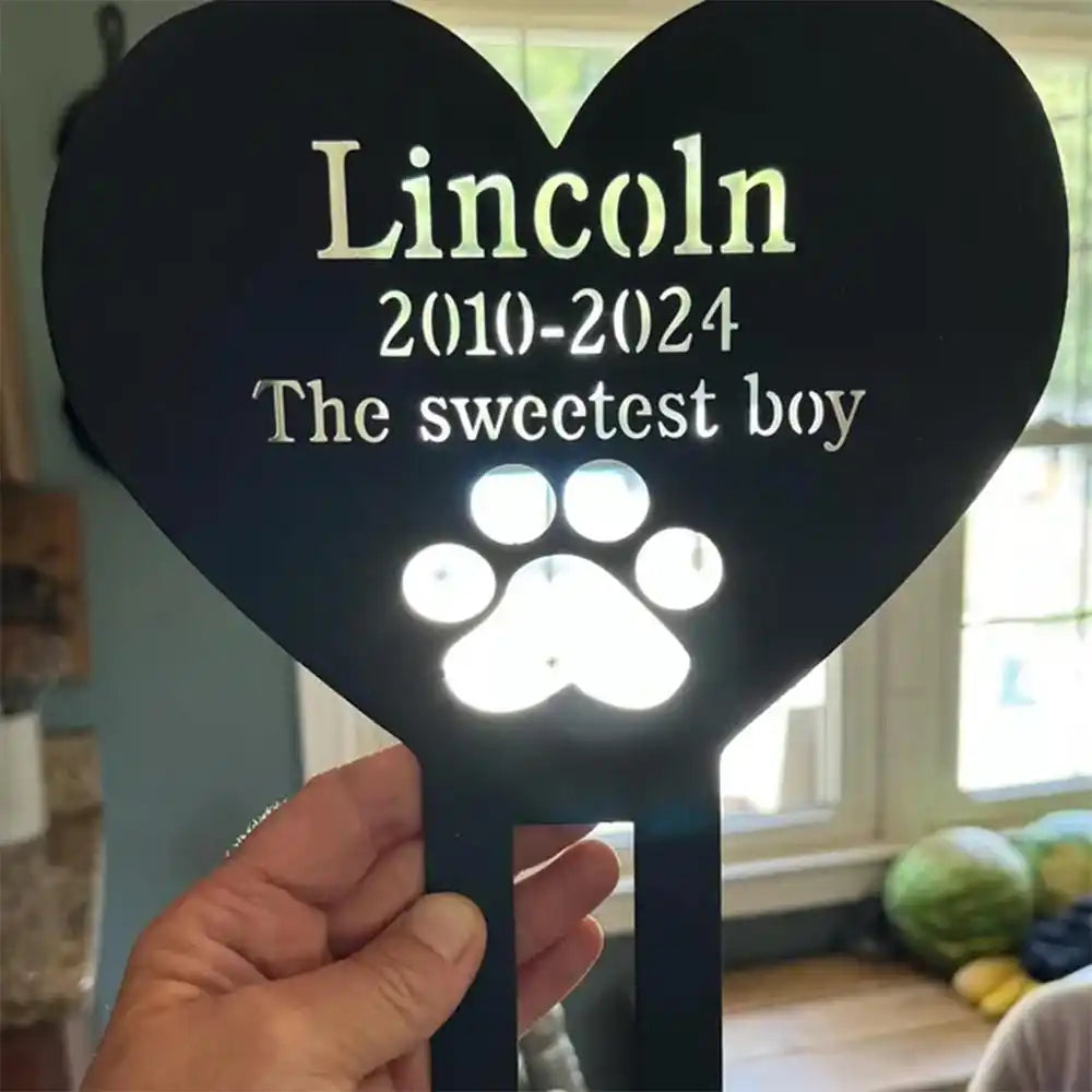 Personalized Metal Pet Garden Stake