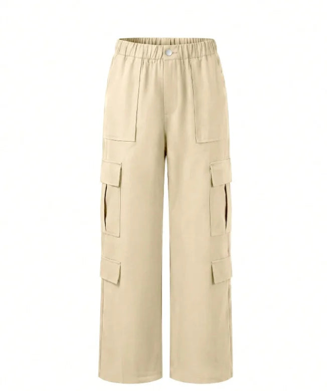 High-Waist Wide-Leg Cargo Pants