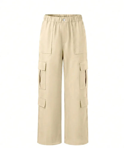 High-Waist Wide-Leg Cargo Pants