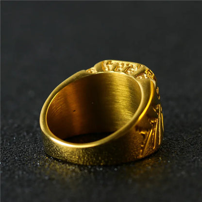 Square Red Zirconia Ring