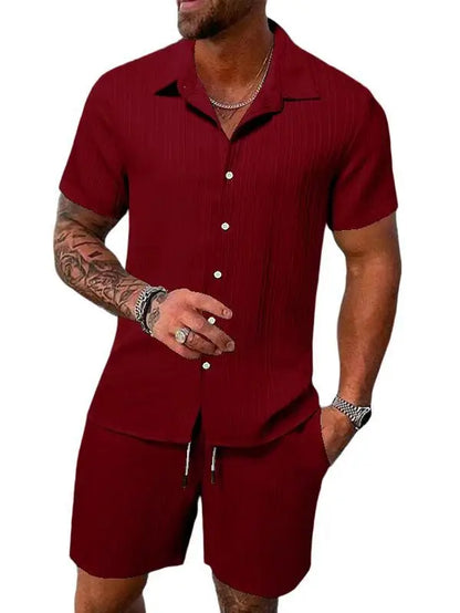Multi-Color T-Shirt Shorts Set