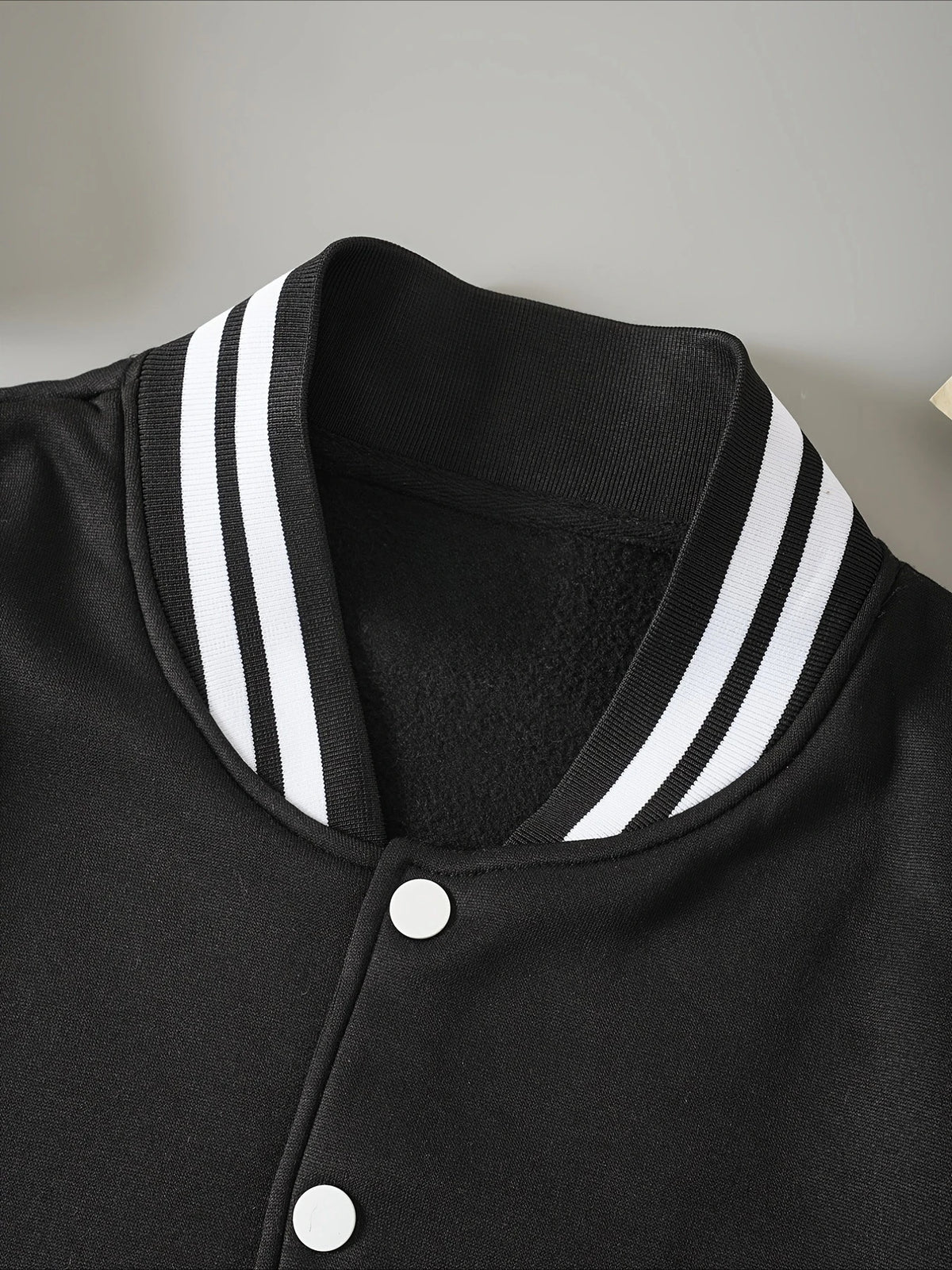 A-Line Color-Block Baseball Jacket