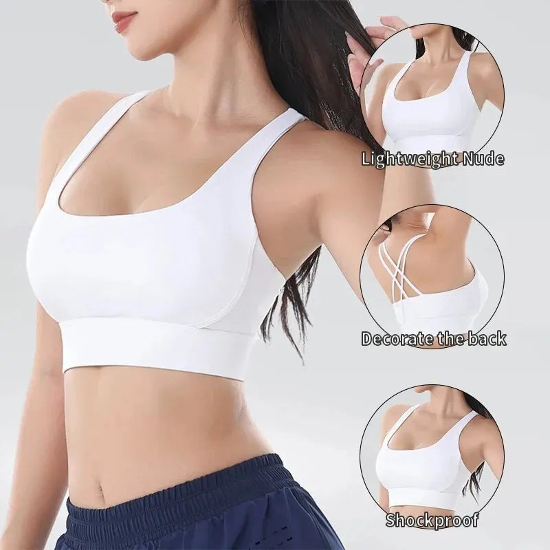 Racerback Nylon Sports Bra